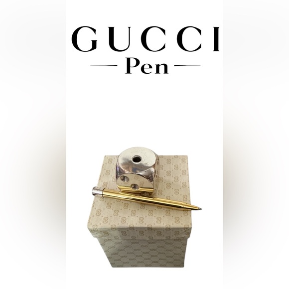 Vintage retro Gucci pen w dice stand without box - Picture 1 of 5